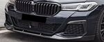 LAME DE PARE CHOC AVANT BMW SERIE 5 G30/G31 LCI PACK M EUROLINE 3PCS CARBONE (10-2020/2023)