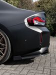 SPLITTERS INFÉRIEURS LATÉRAUX DE PARE CHOC ARRIERE BMW M2 G87 CUPWINGS  "ING LINE" (2023+)