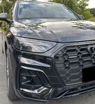 ENJOLIVEURS D'ANTIBROUILLARDS AVANT AUDI Q5 FY S LINE PHASE 2 PIANO BLACK FINISH (2021/2024)