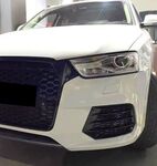 GRILLES DE PARE CHOC AVANT AUDI Q3 S LINE PHASE 2 LOOK RSQ3  (2015/2018)