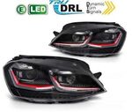 PHARES A LEDS  "REAL DRL" VW GOLF VII PHASE 1  (avec vrais feux de jour et clignotants DTS -Dynamic turn system-) REDLINE OU SILVER LINE (2012/02-2017)