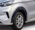 JEU D'ENTOURAGES S D'AILES AVANT/ARRIERE FORD TRNASIT CUSTOM MK2 PIANO BLACK FINISH (2023+)