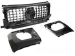 CALANDRE ET MASQUES DE PHARES MERCEDES CLASSE G II W463 LOOK AMG NEW G63 GTR PANAMERICANA OPTIK (05-2018/2024)