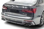 DIFFUSEUR DE PARE CHOC ARRIÈRE AVEC EMBOUTS D’ÉCHAPPEMENT DUPLEX NOIRS BRILLANTS (A SOUDER) POUR  AUDI A6 4K C8 S LINE/S6 (2019/2024)