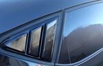 PRISES D'AIR DE VITRES ARRIERES TYPE "LOUVERS"  SEAT LEON 5F 5 PORTES "PIANO BLACK" (2012/2020)