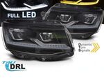 PHARES A LEDS TUBE LIGHT "FULL LEDS" VW BUS T6 PHASE 1 avec vrais feux de jour et clignotants à leds avec fonction DTS-Dynamic Turn Signal- VERSION 6 (2015/04-2019)