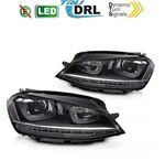 PHARES A LEDS  "REAL DRL" VW GOLF VII PHASE 1  (avec vrais feux de jour et clignotants DTS -Dynamic turn system-) REDLINE OU SILVER LINE (2012/02-2017)