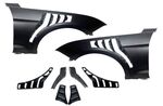 JEU D'AILES AVANT EN ALUMINIUM LOOK MUSTANG VII GTD FORD MUSTANG VI PHASE 2 STANDARD (08-2017/2022)