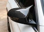 COQUES DE RETROS CARBONE "HORN SHAPE" FORD FIESTA MK8 (2017/2023) FORD PUMA SUV (2019/2024)