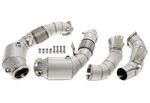 TUBE DE DESCENTE "DOWNPIPE" EN INOX AVEC CATALYSEURS ET AVEC PROTECTION THERMIQUE +OPF POUR BMW SERIE 5 G30 550IX,BMW SERIE 8 M850I XDRIVE (2021+)