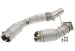 TUBE DE DESCENTE "DOWNPIPE" EN INOX AVEC CATALYSEUR POUR BMW M3 F80 OU M4 F82/F83 (2015/2020)
