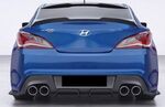 DIFFUSEUR ARRIERE (RAJOUTS CENTRAUX) HYUNDAI GENESIS COUPE PHASE 2 CS STYLE (2012/2015)