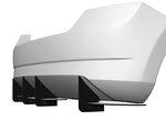 DIFFUSEUR ARRIERE (RAJOUT CENTRAL EN 3 PARTIES) SKODA FABIA III STANDARD PHASE 1 "DTM LOOK" (2014/2017)