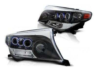 PHARES CHROME/BLACK TOYOTA LANDCRUISER FJ200 (2007/2012)