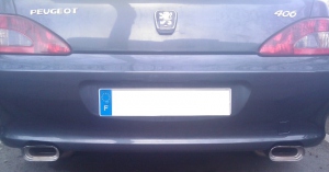 SILENCIEUX D'ECHAPPEMENT TYPE DUPLEX INOX POUR PEUGEOT 406 COUPE (1997/2005)