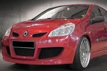 Pare-choc Avant à Peindre Compatible Renault Clio 3 Phase 1 (2005-2009) - Jantes 15, Avec Trous Antibrouillard - 8