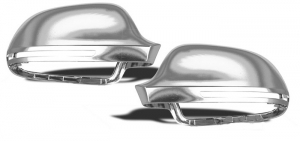 COQUES DE RETROS LOOK ALU CHROME AUDI A3/S3 8P, A4/S4 8K , A5/S5 8K , A6/S6 4F, A8/S8