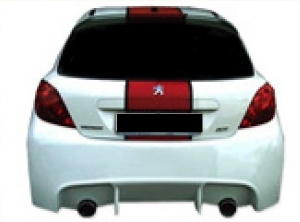 PARE CHOC ARRIERE PEUGEOT 207 "20COEUR" (2006/2012)