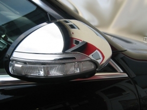 COQUES DE RETROVISEURS CHROMEES MERCEDES CLS219,S221,CL216 (AVEC CLIGNOTANTS D'ORIGINE)