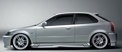 JEU DE BAS DE CAISSE HONDA CIVIC VI HATCHBACK  "ST STYLE S POWER"(1996/2001)