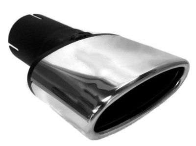 EMBOUT D ECHAPPEMENT CHROME OVALE UNIVERSEL 80MM