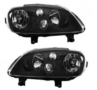 HEADLIGHTS CRISTAL BLACK VW TOURAN 1T (2003/10-2006) OU VW CADDY 2K (2004/2010)