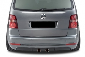 OMAC Protection Seuil Pare-Chocs Arrière VW Touran 2003-2010 - Inox Brossé, Anti-Rayures