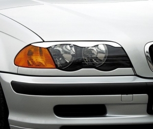 PAUPIERES DE PHARES TYPE "VAGUE" POUR BMW E46 BERLINE,TOURING PHASE 1 (1998/09-2001)