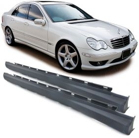 JEU DE BAS DE CAISSE MERCEDES CLASSE C W203 LOOK C32 AMG (2000/2007)