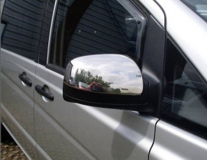COQUES DE RETROVISEURS CHROMEES MERCEDES VITO 639 OU VIANO W639 (2003/2009)