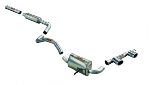 LIGNE COMPLETE D ECHAPPEMENT EN INOX SUPERSPRINT POUR MEGANE RS F1 TEAM (Aprés Catalyseur).