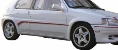 EXTENSIONS D'AILES PEUGEOT 106 (4 PIECES) 3 PORTES PHASE 1 (1991/1996)