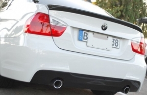 DIFFUSEUR ARRIERE CARBONE BMW E90/E91 M TECHNIC DUPLEX SINGLE "M3 LOOK" (2005/2012)