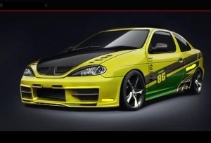 PARE CHOC AVANT RENAULT MEGANE COUPE PHASE 2 "GHOST" (04-1999/2002)