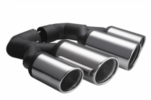 EMBOUTS D'ECHAPPEMENT INOX VW TOUAREG 2X100/90mm (04-2010/2017)