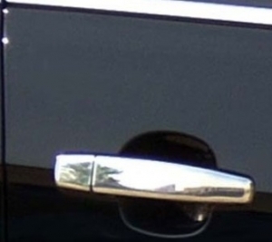 ENJOLIVEURS DE POIGNEES DE PORTES CHROMES(AVANT+ARRIERE) CHEVROLET AVEO 2006/2011 (2 TROUS DE SERRURES)