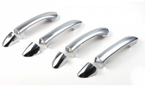 ENJOLIVEURS DE POIGNEES DE PORTES CHROMES(AVANT+ARRIERE) MERCEDES CLASSE C W203(2000/2007) ,MERCEDES CLASSE E W211(2002/2009)