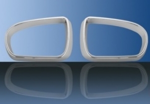 ENJOLIVEURS DE RETROVISEURS CHROMES MERCEDES CLASSE CLC COUPE W203 (2008/2011),MERCEDES CLASSE E COUPE W207(JUSQU'A 2010),CLS W219 (2009/2010),SLK R171 (2008/2011) ET SL R230 (2001/2008)