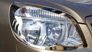 ENJOLIVEURS DE CONTOURS DE PHARES CHROMES FIAT DOBLO 1 PHASE 2 (07-2006/2010)