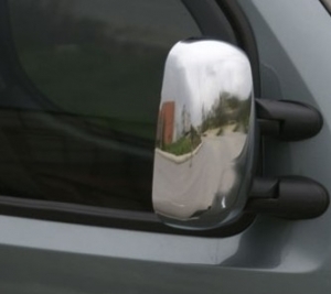 COQUES CHROMEES POUR RETROVISEURS FIAT DOBLO 1 PHASE 1 (2000/06-2006)
