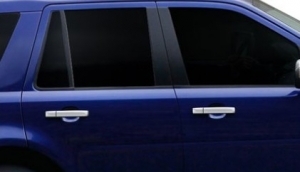 ENJOLIVEURS DE POIGNEES DE PORTES CHROMES(AVANT+ARRIERE) LAND ROVER FRELANDER II (2006/2015)