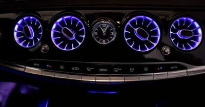ECLAIRAGE D'AMBIANCE INTERIEURE A LEDS PAR LES GRILLES D'AERATION Mercedes Classe C W205 C205 S205 PHASE 1 (2014-2018) Mercedes GLC SUV X253 PHASE 1 (2015-2018)