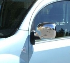 COQUES CHROMEES POUR RETROVISEURS RENAULT KANGOO II (10-2008/2013)