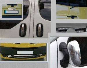 KIT EXTERIEUR CHROME RENAULT TRAFIC II (2010/2014)