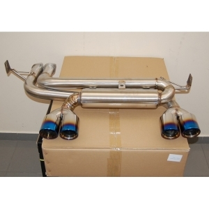 SILENCIEUX DUPLEX INOX POUR BMW M3 E46 AVEC SORTIES TITANE BLEUIES (2000/2005)