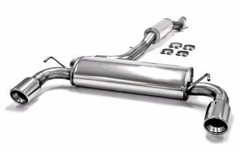 LIGNE COMPLETE D ECHAPPEMENT EN INOX TYPE GROUPE A VW GOLF IV R32 (DIAMETRE 70MM ET SORTIE DOUBLE RONDE 2X100mm)