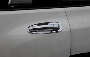 ENJOLIVEURS DE POIGNEES DE PORTES CHROMES (AVANT+ARRIERE) TOYOTA LAND CRUISER PRADO FJ150/FJ120 (2010/2014)