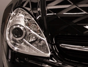 ENJOLIVEURS DE CONTOURS DE PHARES CHROMES MERCEDES SLK 171 (2004/2011)