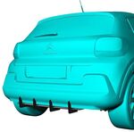 DIFFUSEUR ARRIERE (RAJOUT CENTRAL EN 2 PARTIES) CITROEN C3 III STANDARD (2017/2024)