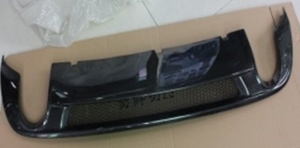 DIFFUSEUR DE PARE CHOC ARRIERE EN CARBONE POUR AUDI A6 4G STANDARD "SINGLE" (2011/09-2014)